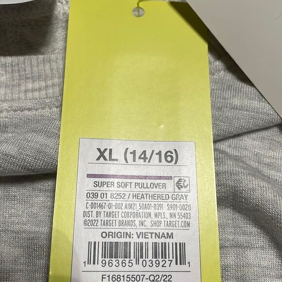 Cozy Lightweight Fleece Crewneck Sweatshirt - Light Grey - Picture 8 of 8